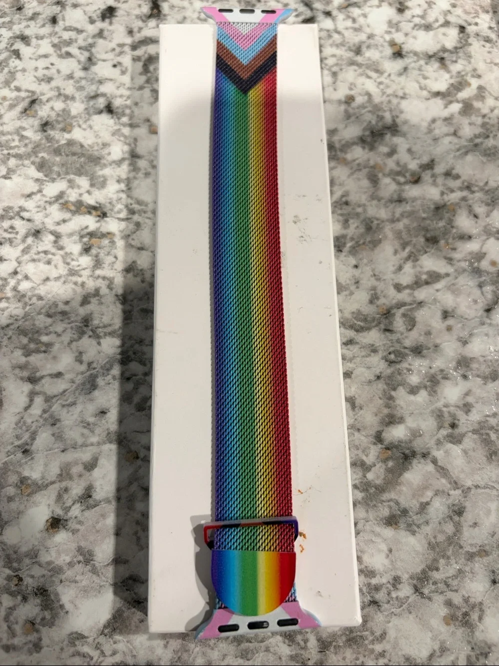 Rainbow Milanese Loop Metal Watch Band - Compatible Smartwatches #39